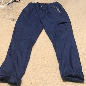 Jannuu scrub pants large navy blue joggers